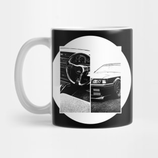 NISSAN SKYLINE GTS R31 Black 'N White 5 (Black Version) Mug